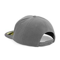 Beechfield CB660 Original Flat Peak Snapback Cap - Grey/Grey - One Size - thumbnail