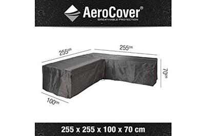 Platinum AeroCover | Loungesethoes 255 x 255 x 100 x 70(h) cm | L-vorm Platinum AeroCover | Loungesethoes 255 x 255 x 100 x 70(h) cm | L-vorm