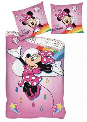 Disney Minnie Mouse Dekbedovertrek Rainbows- 140 x 200 cm - Polyester