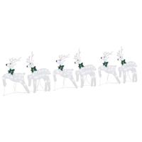 VidaXL Led rendieren 6 pcs zilver stof - thumbnail