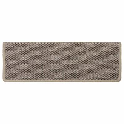 VidaXL Trapmatten zelfklevend 15 st sisal-look 65x21x4 cm donkerbeige - thumbnail