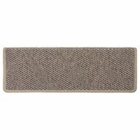 Trapmatten zelfklevend 15 st sisal-look 65x21x4 cm donkerbeige - thumbnail