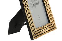 Fotolijsten DKD Home Decor 17 x 1,5 x 22 cm Gouden Hars Neoklassiek - thumbnail