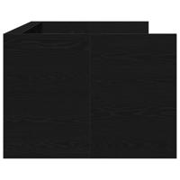 Dagbedframe met lades Zwart eiken 100 x 200 cm Bewerkt hout - thumbnail