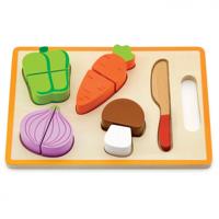 Viga Toys vormenplank puzzel snijfruit junior 22 x 15 cm hout - thumbnail