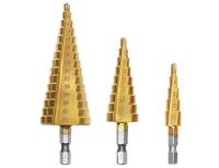 3-delige stappenboor - conische borenset - thumbnail