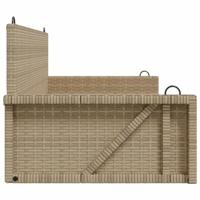 Schommelbank 119x56x48 cm poly rattan beige - thumbnail