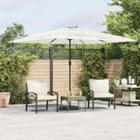 Parasol met stalen paal 290x290x238 cm wit - thumbnail