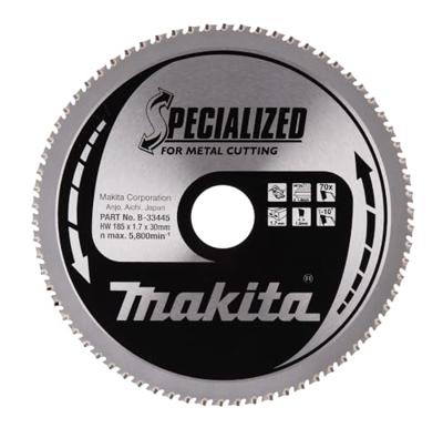 Makita Accessoires Cirkelzaagblad | Dun plaatstaal | 185X30X1,7 70T -10G - B-33445