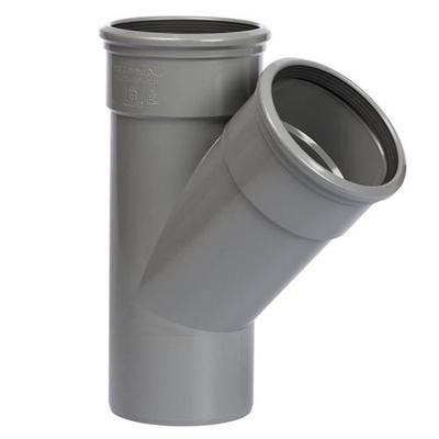 Wavin PVC T-Stuk 45° 110mm - Waterbeheer, 2x Mof 1x Spie Verbinding, Duurzaam Ontwerp