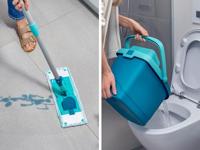 Leifheit 55515 Powerclean Vloerwisser M 33 cm Compleet Systeem met Steel 140 cm Micro Duo met Gratis Extra Micro Duo Doek - thumbnail