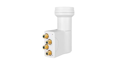 MegaSat HD-Profi Quattro-LNB Feed-opname: 40 mm vergulden aansluiting, Weerbestendig Wit MegaSat HD-Profi Quattro-LNB Feed-opname: 40 mm vergulden aansluiting, Weerbestendig Wit