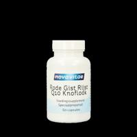 Nova Vitae Rode gist rijst+ Q10 + knoflook 60 Vegetarische capsules - thumbnail