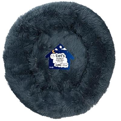 Let's Sleep Donut 100 cm Donkergrijs