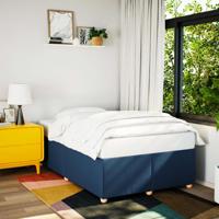 Bedframe zonder matras 120x200 cm stof blauw - thumbnail