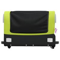 Fietstrailer 45 kg ijzer zwart en groen - thumbnail