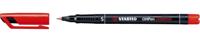 STABILO OHPen universal, OHP-marker, permanent, superfijn 0,4 mm, rood - thumbnail