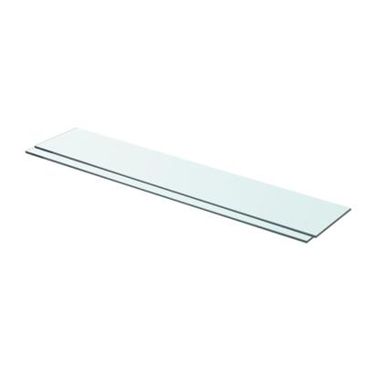 VidaXL Schappen 2 st 80x15 cm glas transparant VidaXL Schappen 2 st 80x15 cm glas transparant