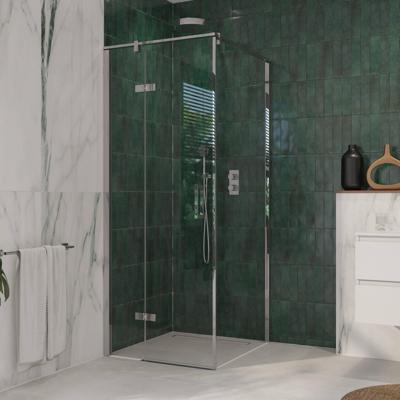 Ben Meteora douchecabine linksdraaiend incl. antikalk 80x100x200cm chroom