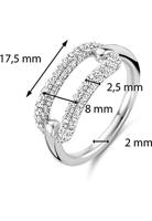 TI SENTO-Milano 12228ZI Ring zilver-zirconia zilverkleurig-wit - thumbnail