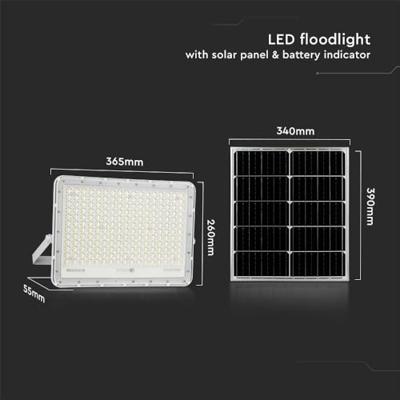 V-TAC VT-240W-W 7848 LED-schijnwerper, Zonne-energiemodule 30 W Lichtkleur (naam): Neutraalwit