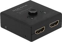Delock 64072 HDMI 2 - 1 schakelaar bidirectioneel 4K 60 Hz compact - thumbnail