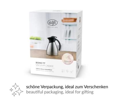 alfi Bono Thermoskan RVS, Zwart 1 l 787205100