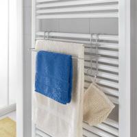 Metaltex Handdoekrek Radiator 39x15x20 cm Zilver - thumbnail