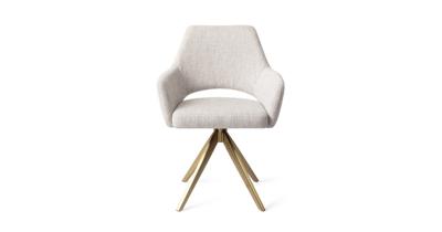 Jesper Home Eetkamerstoel 'Yanai' Turn Gold, kleur Pigeon