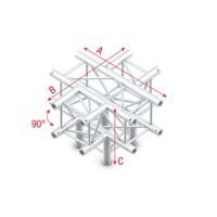 MILOS Milos Pro-30 Square P Truss - Cross + Down, 5-way - thumbnail
