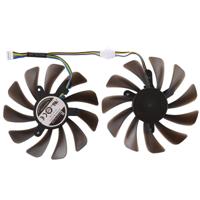 DC 12V 0.5A 4 Pin vrouwelijke desktopcomputer Radiator Cooling Fan CPU koelventilator Diameter: 9 5 mm paren - thumbnail