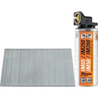 Paslode afwerknagels recht - F16x38 mm - RVS A2 - 2000 st + 2 gaspatronen - thumbnail
