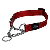 Rogz For Dogs lumberjack halfslip halsband rood - thumbnail