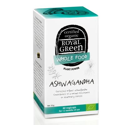 Royal Green Ashwagandha bio 60 Vegetarische capsules