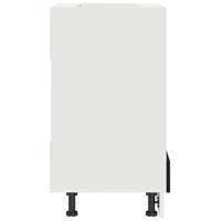 Ovenkast Zwart eiken 60 x 46 x 81.5 cm Bewerkt hout - thumbnail