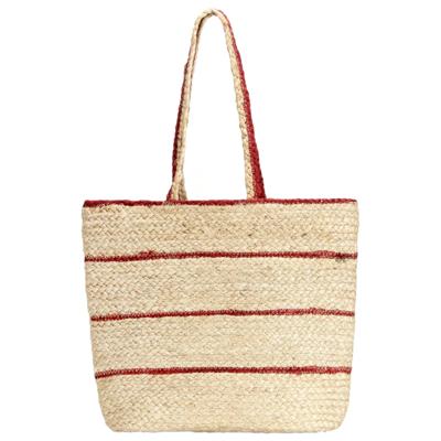 vidaXL Boodschappentas handgemaakt jute natuurlijk roestrode streep vidaXL Boodschappentas handgemaakt jute natuurlijk roestrode streep
