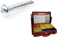 4tecx Assortiment plaatschroeven zelfborend cilinderkop + zeskantkop verzinkt 2040-delig - 4095630942 - thumbnail