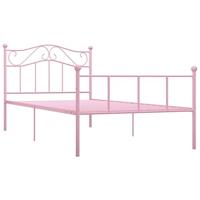 Bedframe metaal roze 90x200 cm - thumbnail