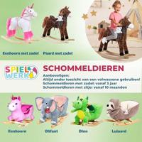 Schommeldier Eenhoorn met veiligheidsgordel en geluidsfunctie - thumbnail