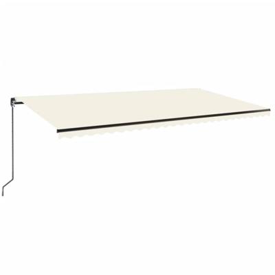 vidaXL Luifel handmatig uittrekbaar 600x350 cm crèmekleurig vidaXL Luifel handmatig uittrekbaar 600x350 cm crèmekleurig