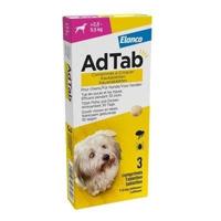 AdTab anti vlo kauwtabletten voor de hond +2,5-5,5kg - per verpakking - thumbnail