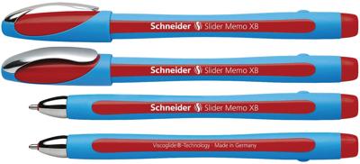 Schneider Schreibgeräte Slider Memo XB 150202 Balpen 0.5 mm Kleur inkt: Rood 1 stuk(s)