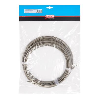 Elvedes rem buitenk 5mm zilver (10m)titan.gevlocht.182040-10