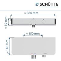 Thermostatische Douchemengkraan Schutte Ocean met Planchet Chroom Wit Schütte - thumbnail