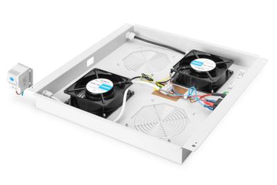 Digitus DN-19 FAN-2-N 19 inch 2 x Ventilator voor patchkast Grijs-wit (RAL 7035)