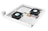 Digitus DN-19 FAN-2-N 19 inch 2 x Ventilator voor patchkast Grijs-wit (RAL 7035) - thumbnail