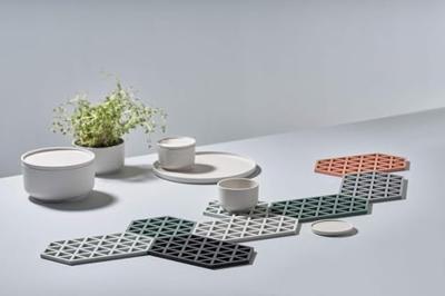 Zone - Triangles - Onderzetter zwart groot