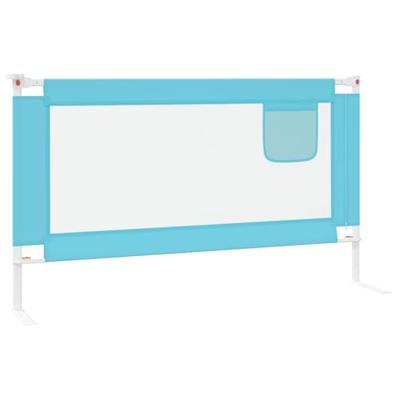 VidaXL Bedhekje peuter 140x25 cm stof blauw - thumbnail