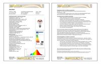 LED Kopspiegellamp dim to warm 4W 250 Lumen filament Segula 55489 - thumbnail