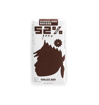Chocolatemakers Awajun 52% donkere melk fairtrade bio 80 Gram